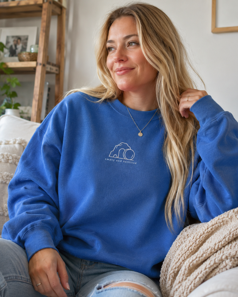 Empty & Fulfilled Embroidered Sweatshirt