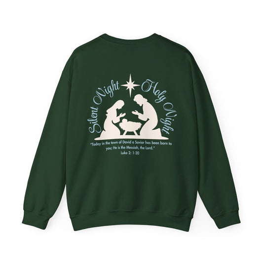 Silent Night, Holy Night Crew Neck Sweatshirt