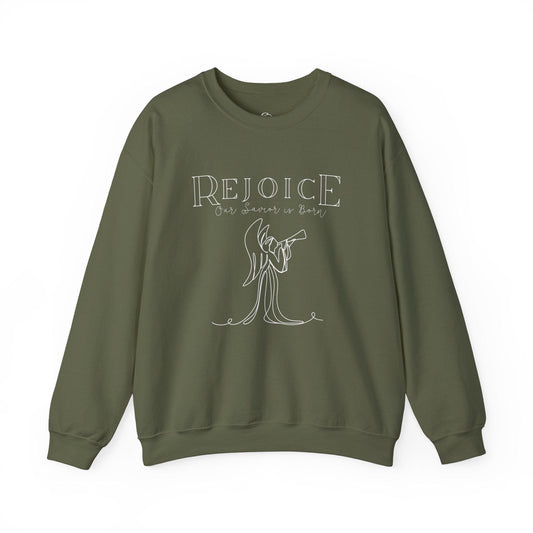 Rejoice Our Savior is Born Sweatshirt