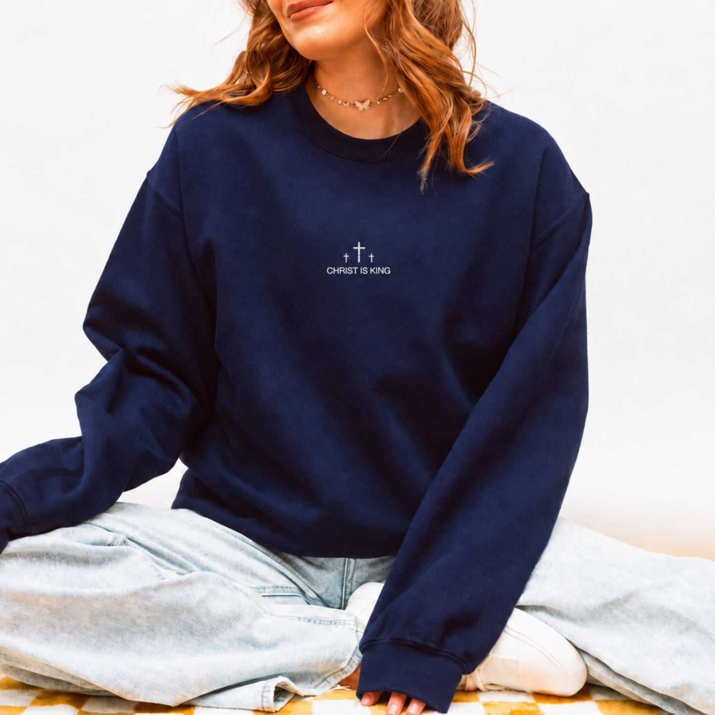 Christ is King | Embroidered Crewneck