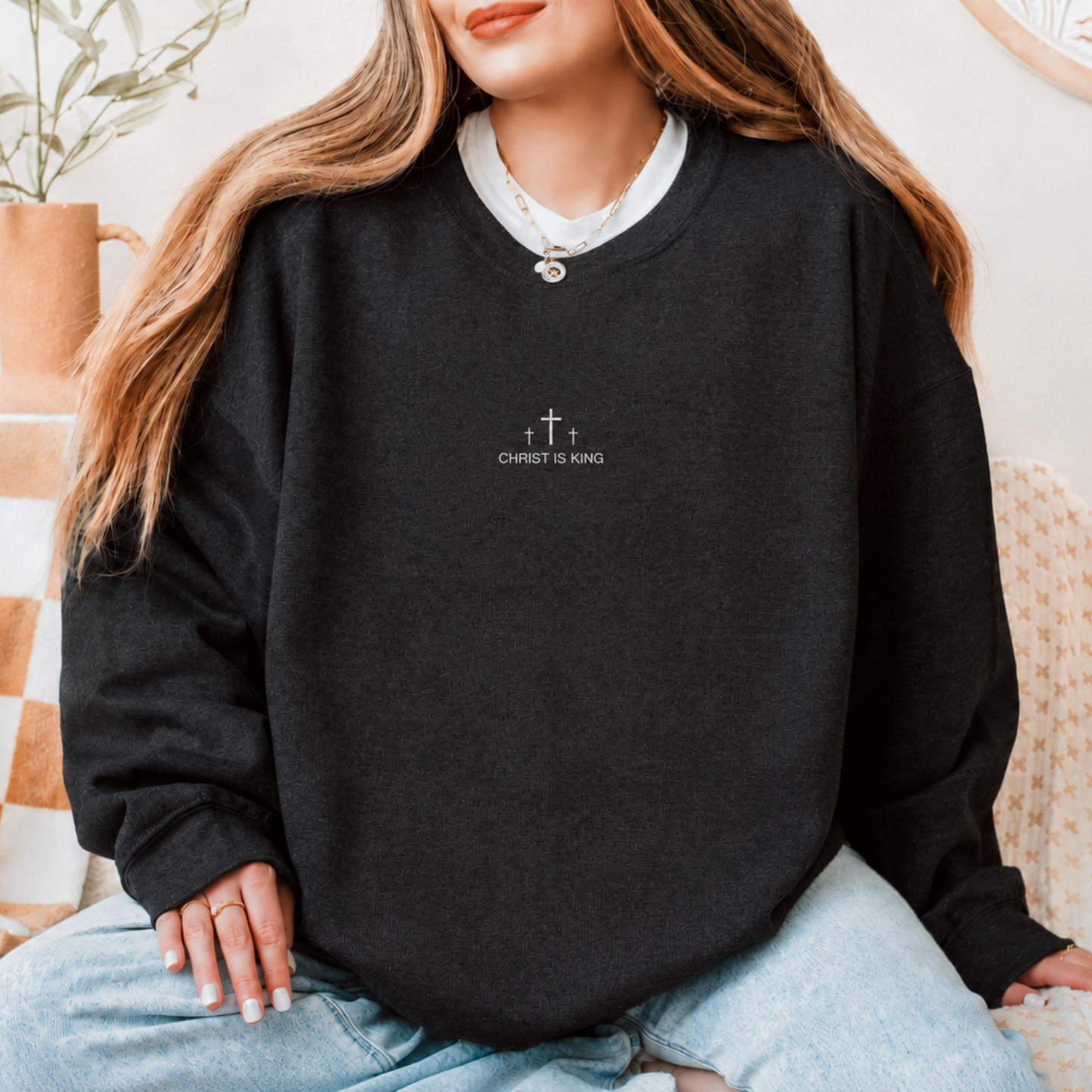 Christ is King | Embroidered Crewneck