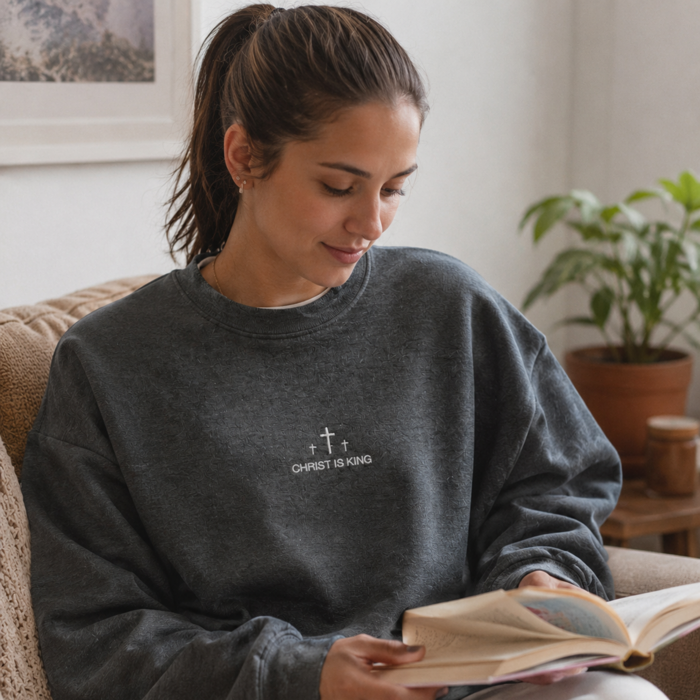 Christ is King | Embroidered Crewneck