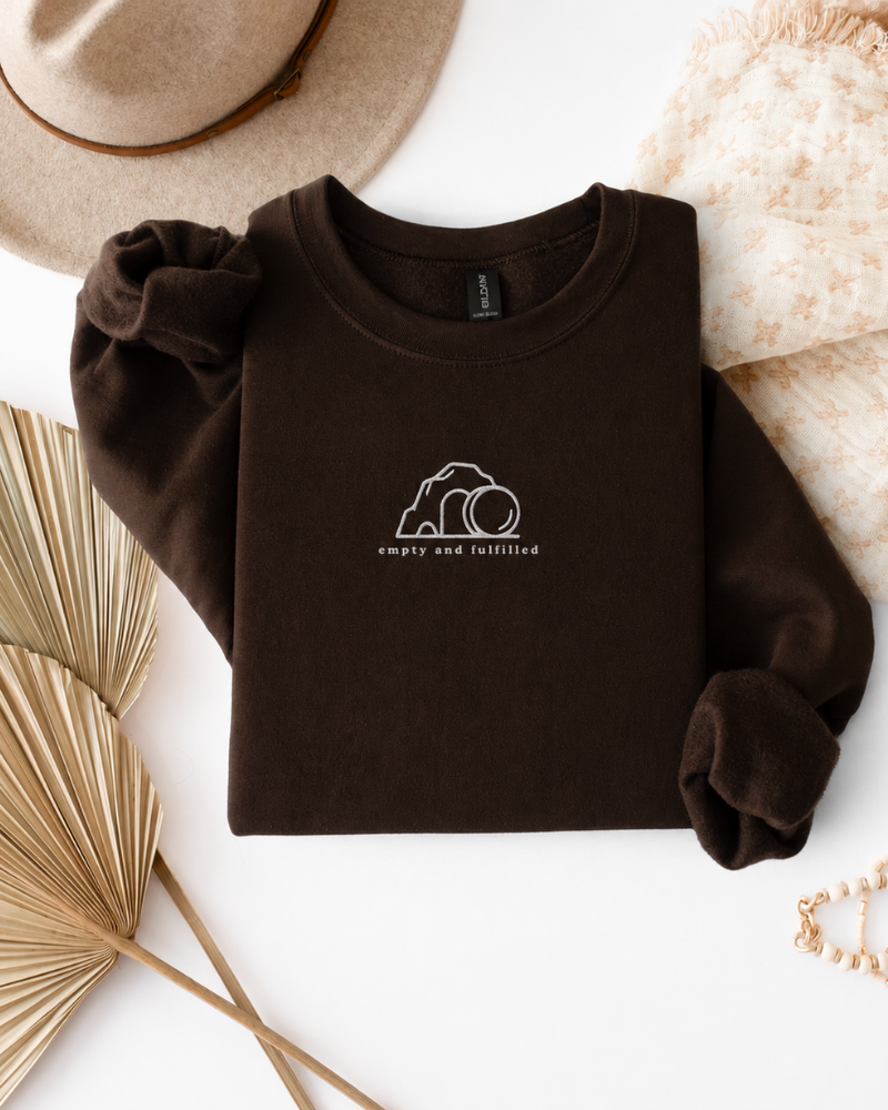 Empty & Fulfilled Embroidered Sweatshirt