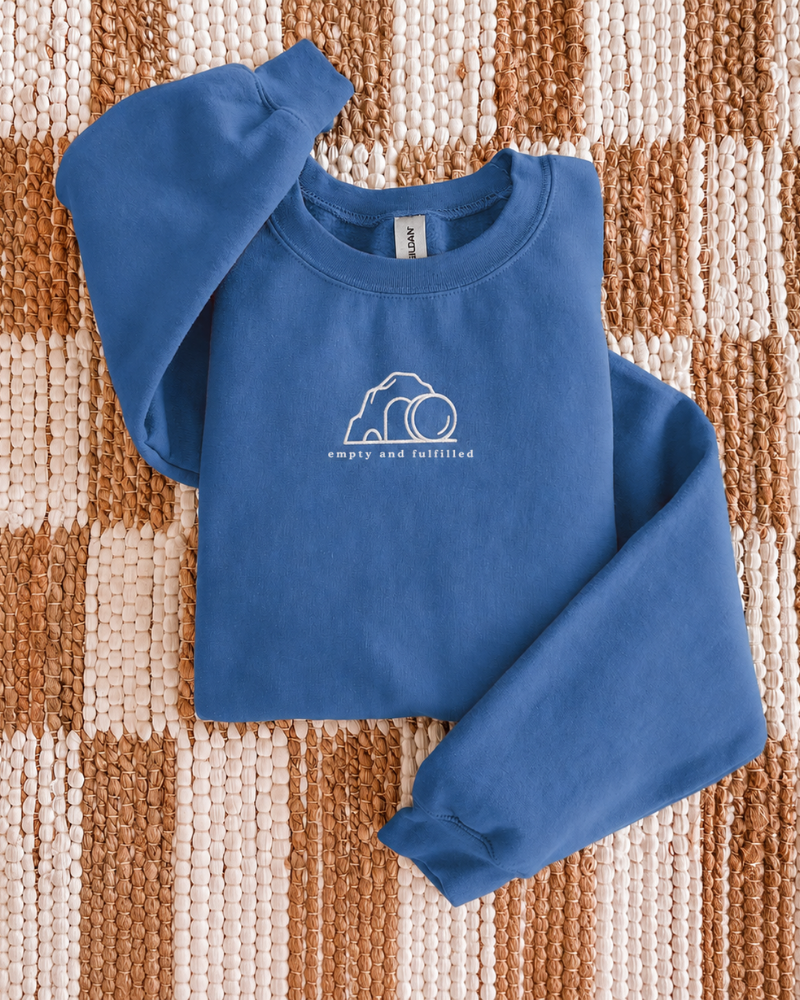 Empty & Fulfilled Embroidered Sweatshirt