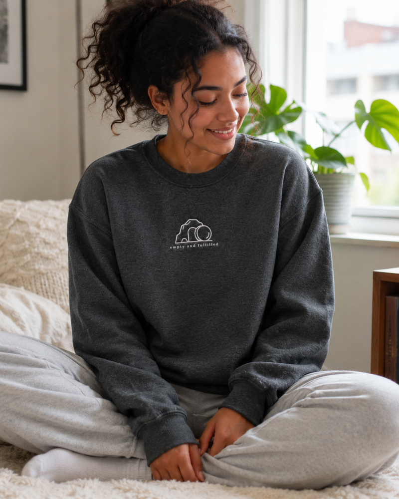 Empty & Fulfilled Embroidered Sweatshirt