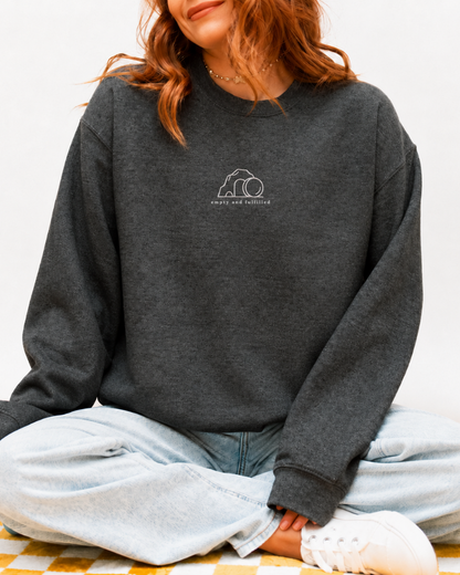 Empty & Fulfilled Embroidered Sweatshirt