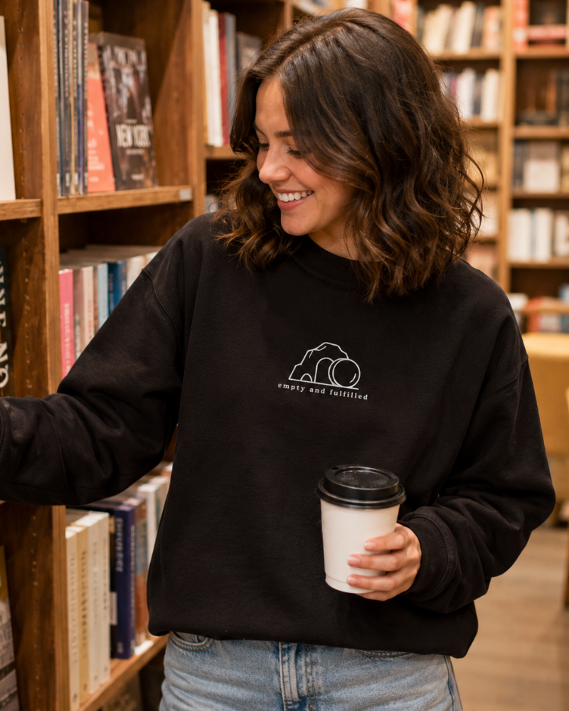 Empty & Fulfilled Embroidered Sweatshirt