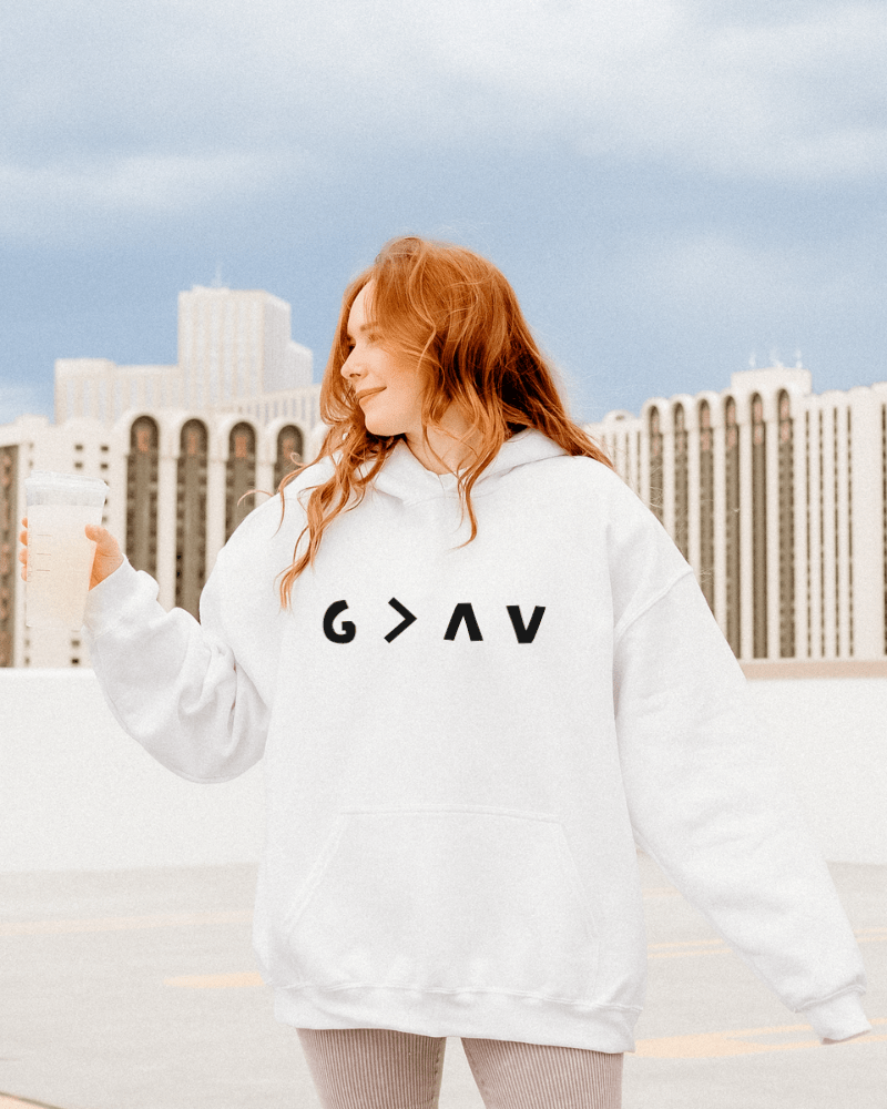 God is Greater Than the Ups and Downs Hoodie